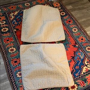 Home Accent Pillows Cream Quilted Pillow Covers (Set of 20x20